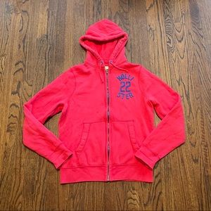 Hollister Hoodie Men’s Red Size XL